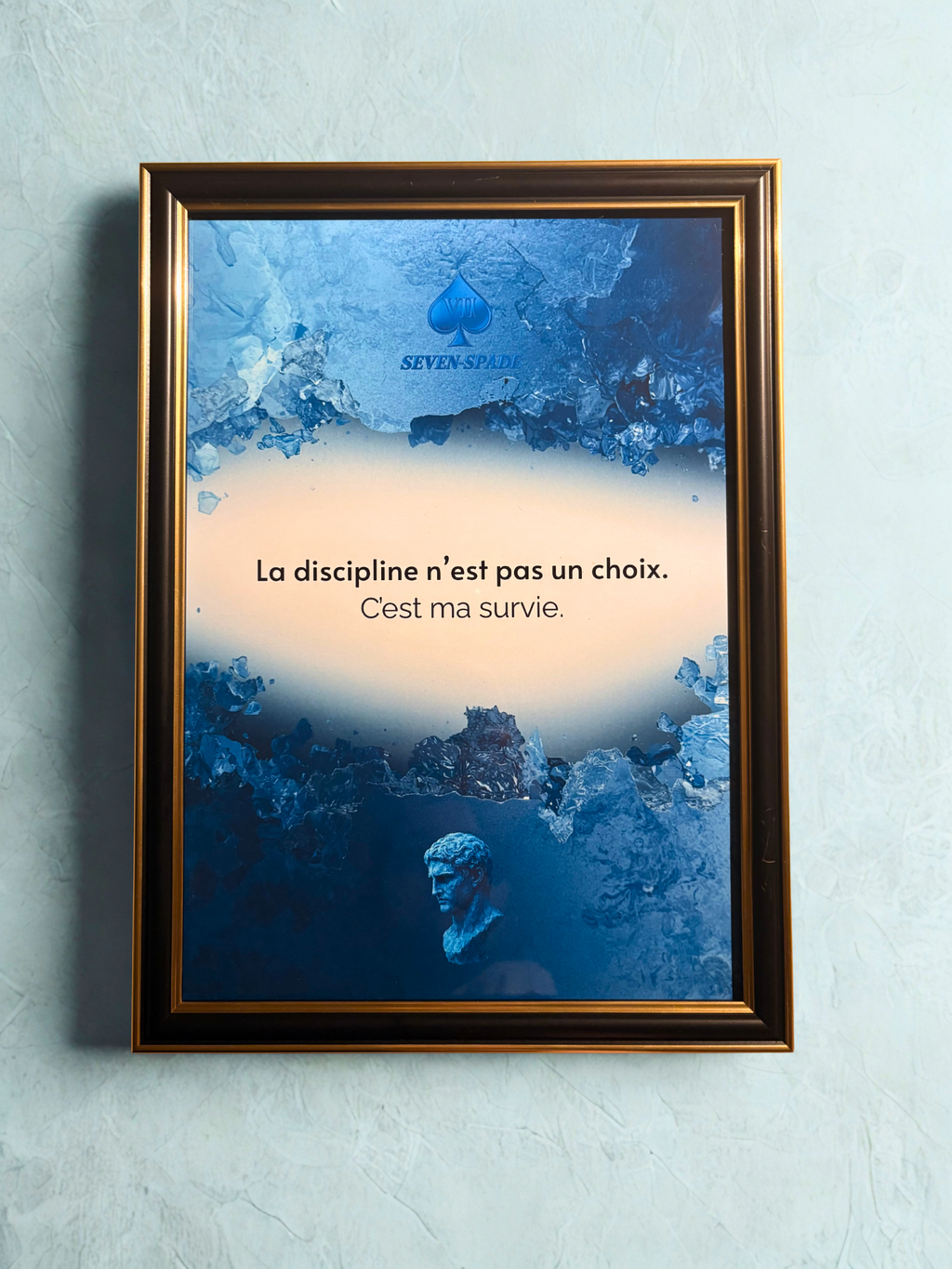 Affiche discipline Avec ou Sans Cadre - décoration murale mental d’acier