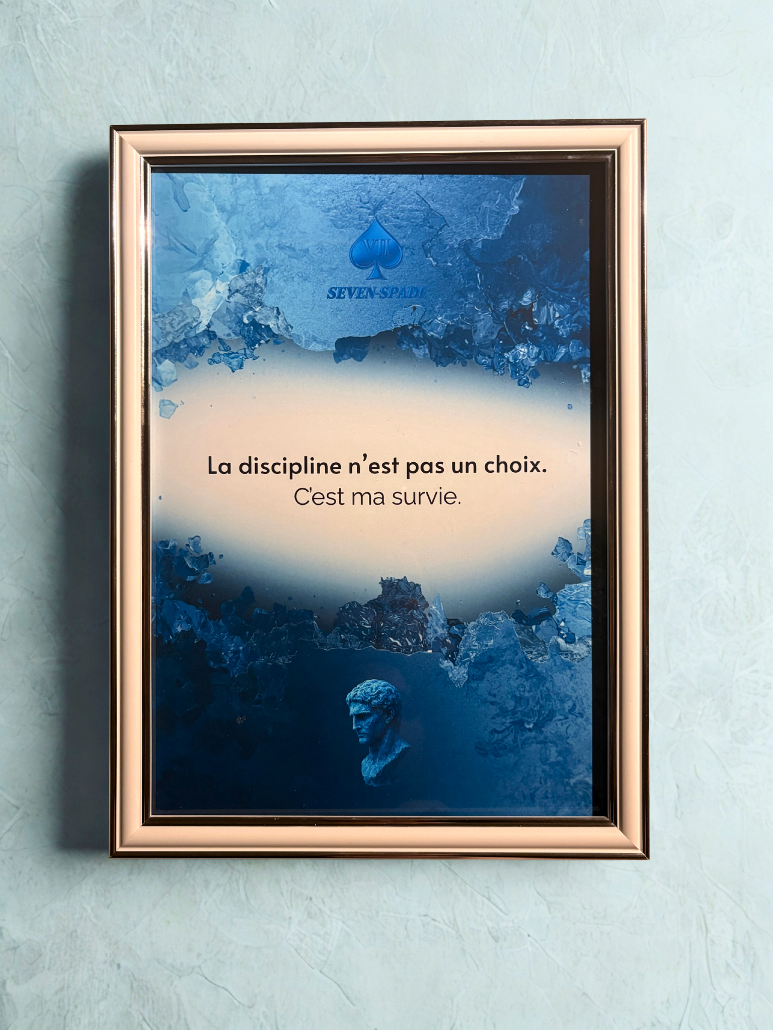 Affiche discipline Avec ou Sans Cadre - décoration murale mental d’acier