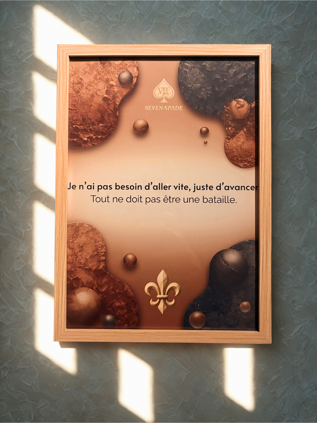 Cadre A4 “Avancer à son rythme” — Seven Mind