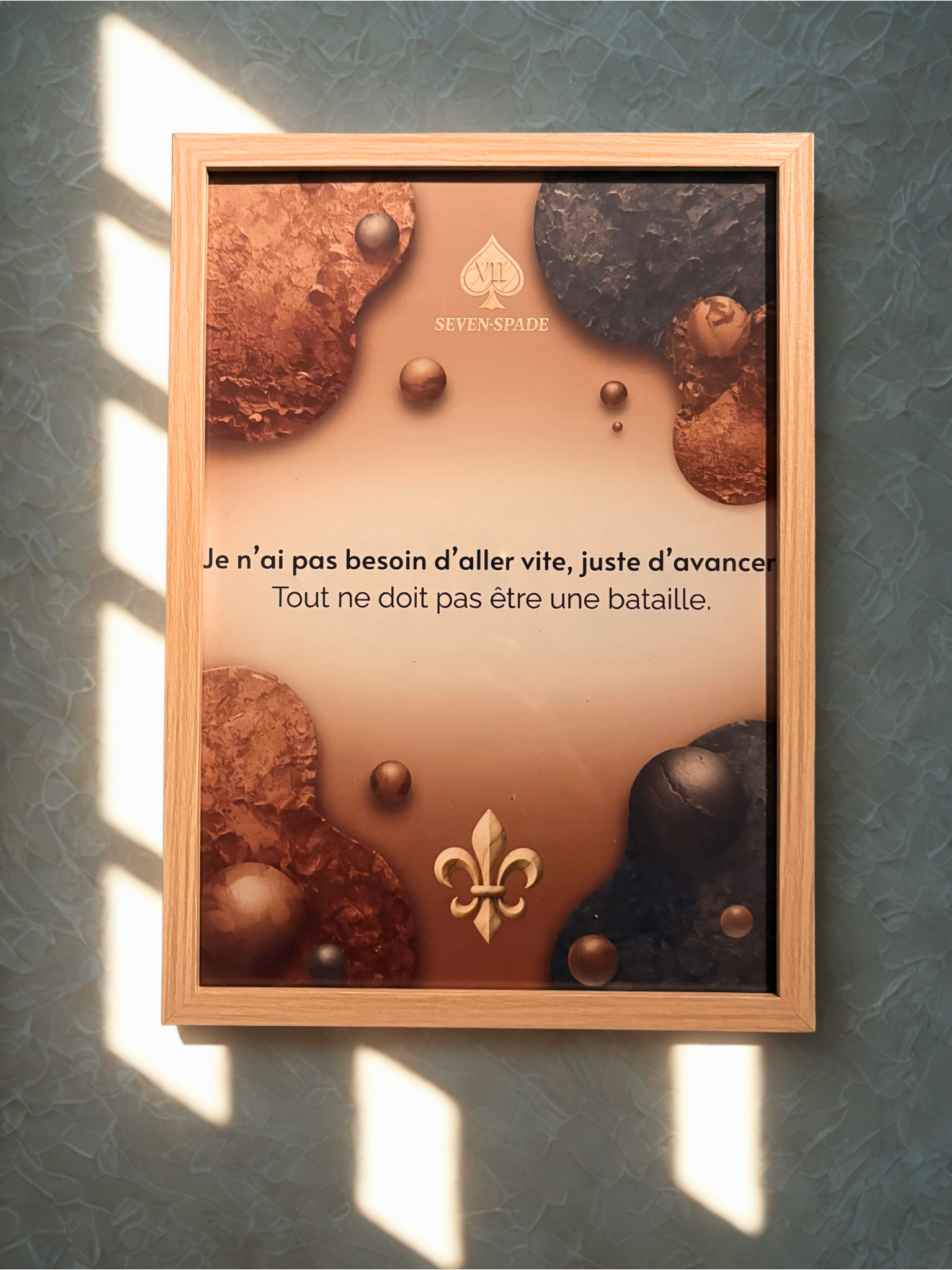 Cadre A4 “Avancer à son rythme” — Seven Mind