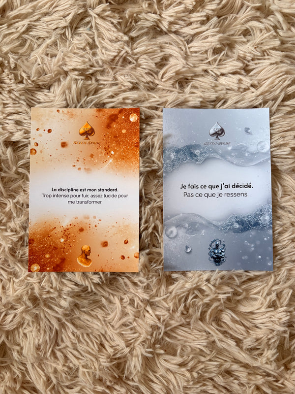 Pack 2 Affiches avec ou sans Cadre Discipline — Édition Premium Gold & Chrome — Seven Mind