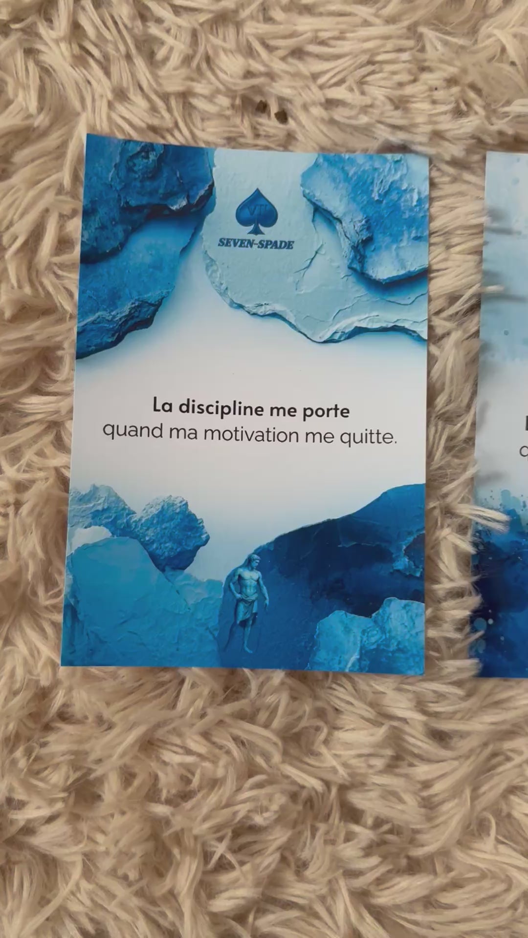 Lot de 4 Affiches avec ou sans cadres Noir ou Blanc discipline – décoration murale mental d’acier
