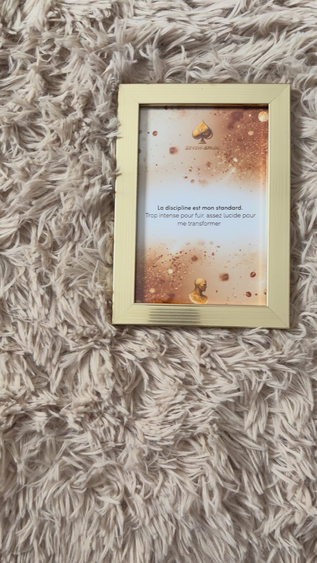 Pack 2 Affiches avec ou sans Cadre Discipline — Édition Premium Gold & Chrome — Seven Mind