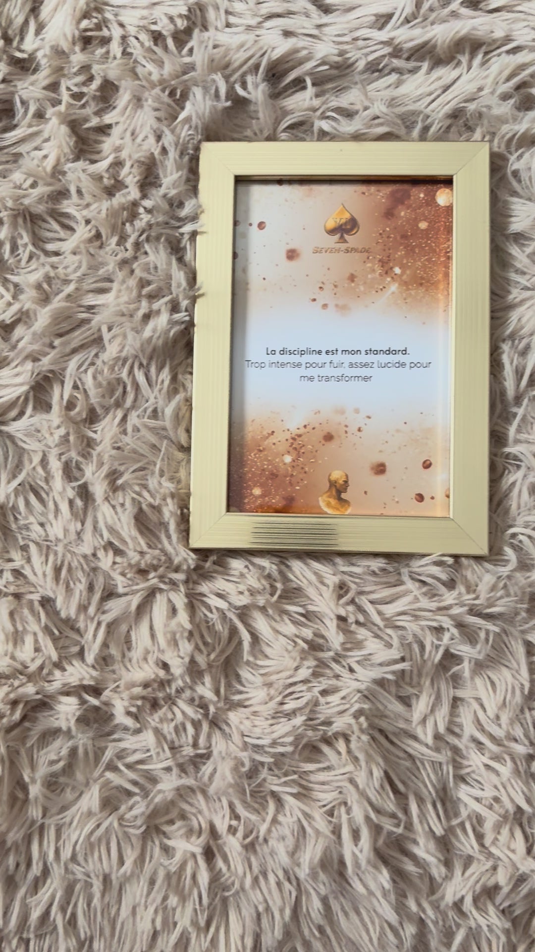 Pack 2 Affiches avec ou sans Cadre Discipline — Édition Premium Gold & Chrome — Seven Mind