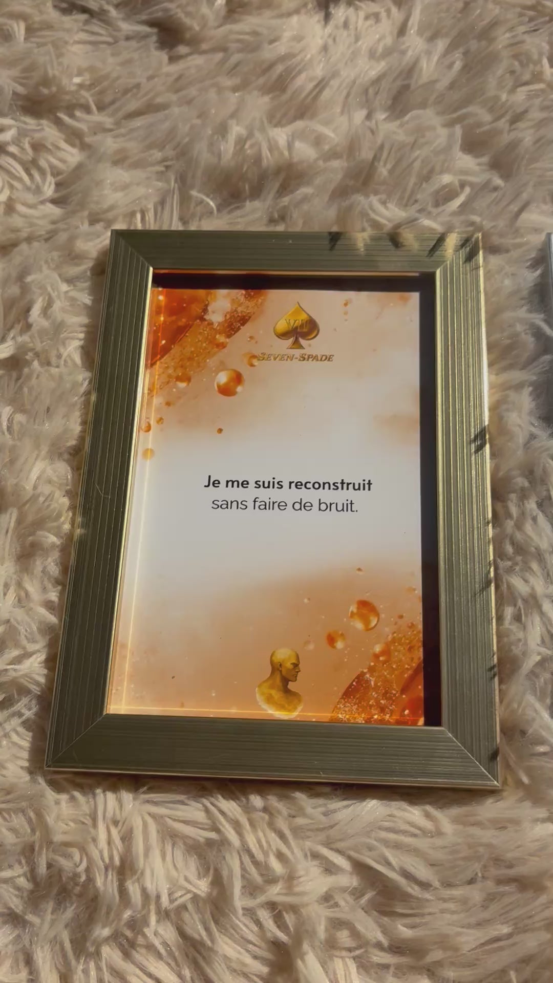 Pack 2 Affiches avec ou sans Cadre Reconstruction— Édition Premium Gold & Chrome — Seven Mind